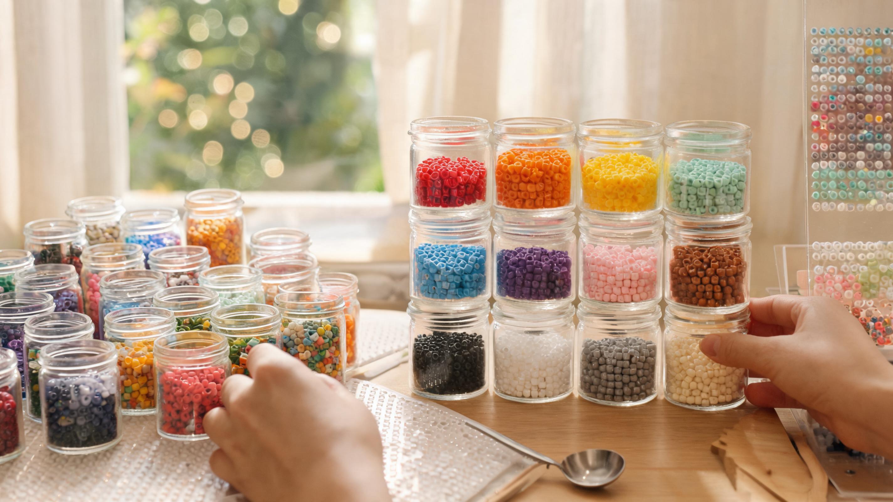 Palette simplifying from many colors to a focused set