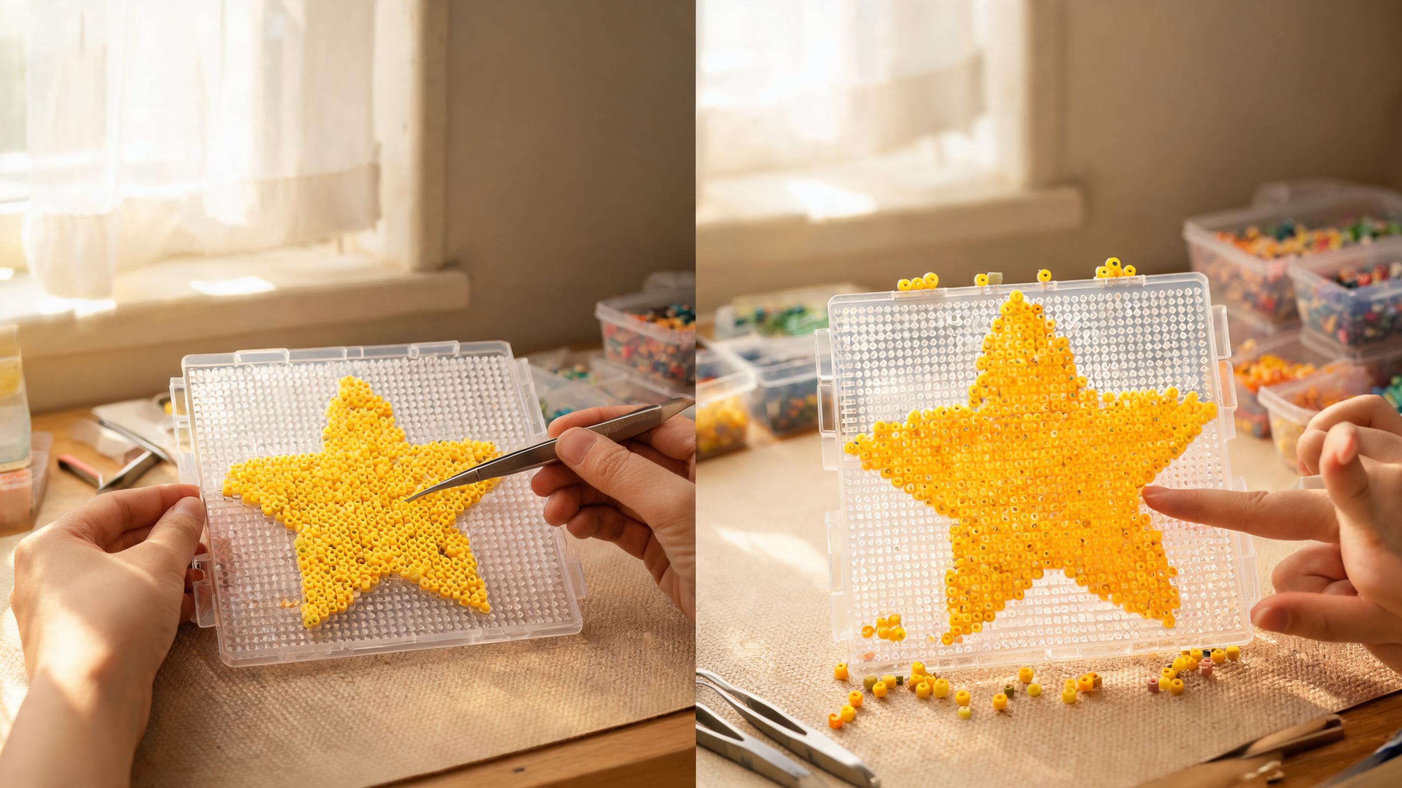 Pixel art resized to match peg board dimensions